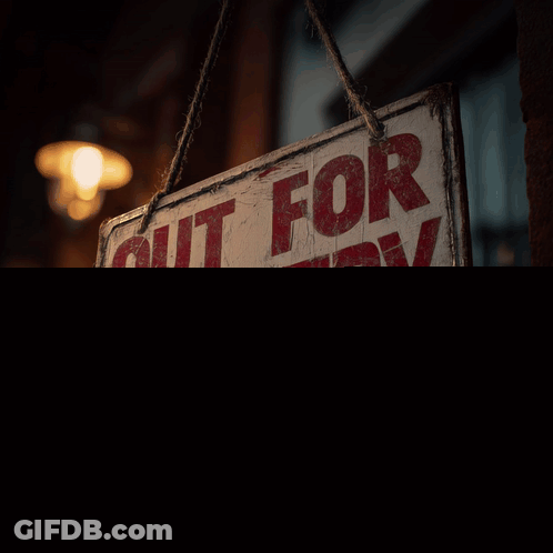 Out For Delivery Sign GIF