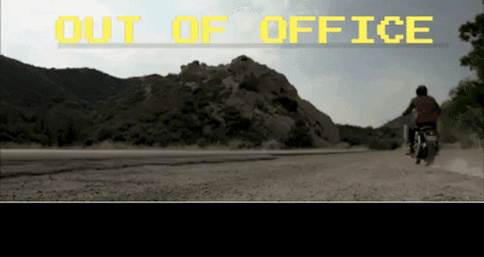 Out Of Office Bikers On The Road GIF