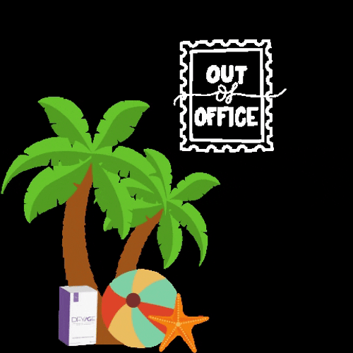 Out Of Office Coconut Trees GIF