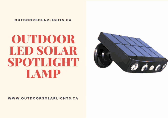 Outdoor Led Solar Spotlight Lamp Meme GIF