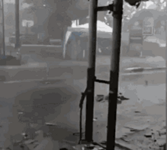 Outdoor Tent Floating On Storm GIF