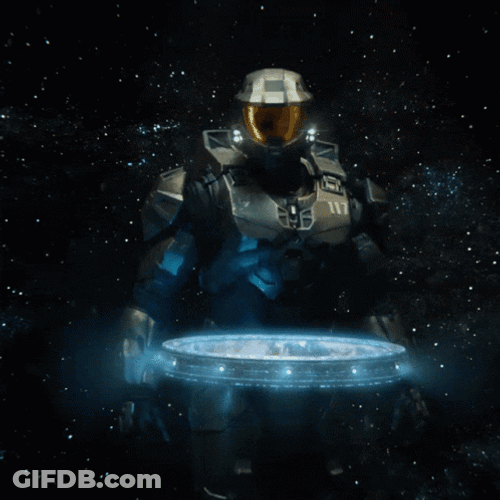Outer Space Master Chief GIF