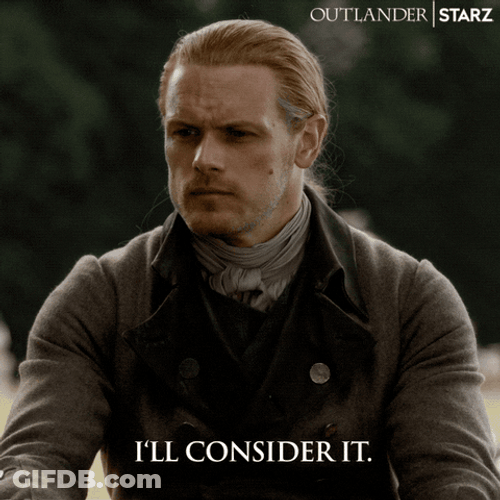 Outlander Jamie Fraser Considerate GIF