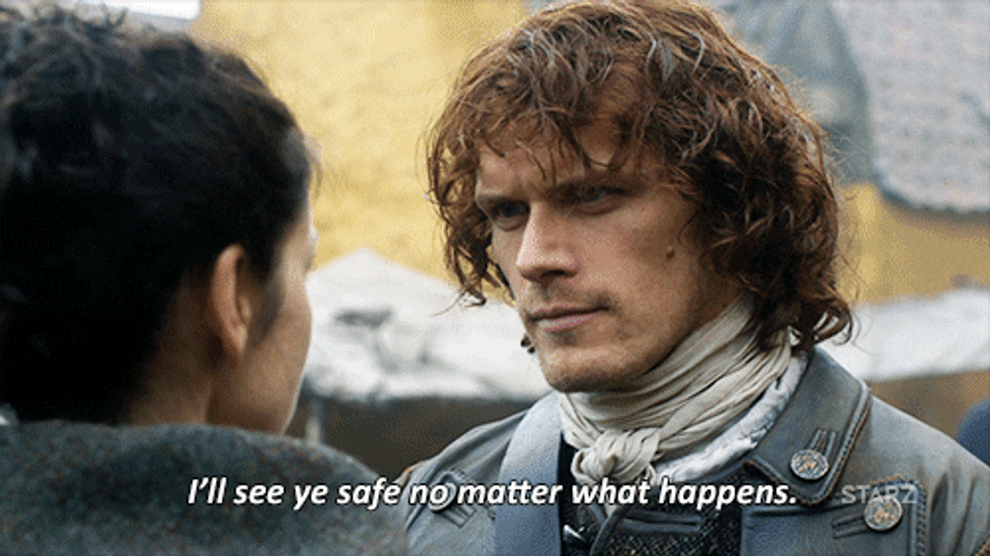 Outlander Jamie Fraser Safe Protect GIF