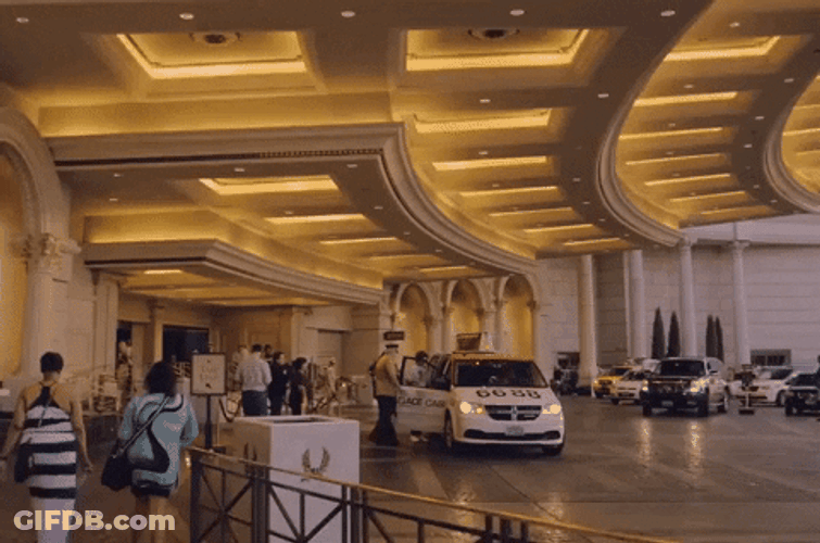 Outside Of Caesars Palace Las Vegas GIF