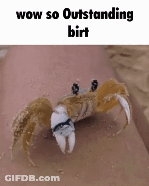 Outstanding Crab Wiping His Eyes GIF