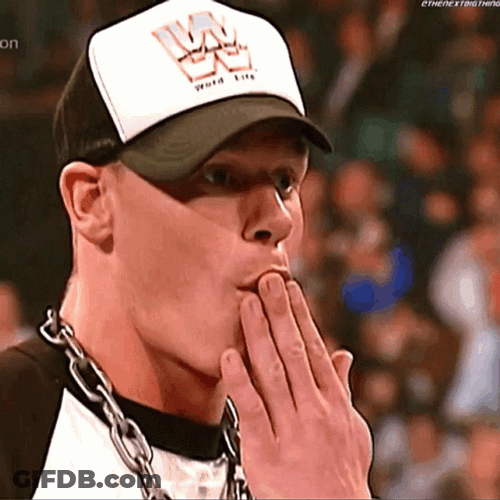 Ouu John Cena Hands On Mouth GIF