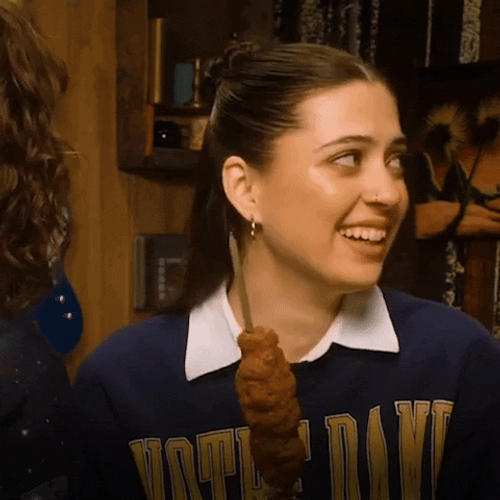 Ouu Lizzy Mc Alpine Holding Skewer GIF