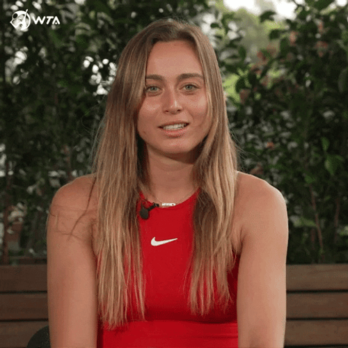 Ouu Paula Badosa Red Shirt GIF