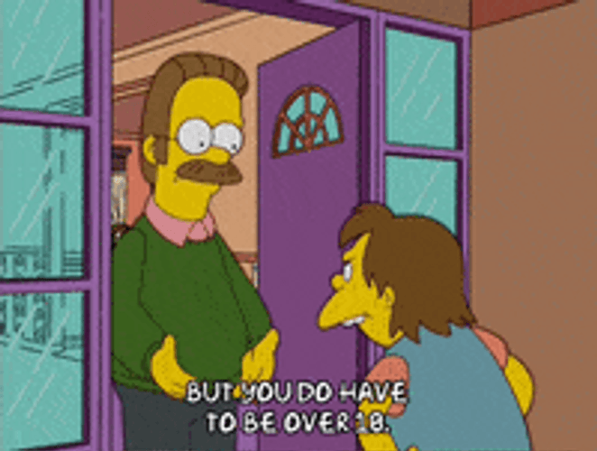 Over 18 Ned Flanders The Simpsons GIF
