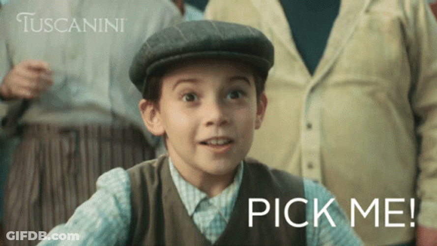 Over Here Pick Me GIF