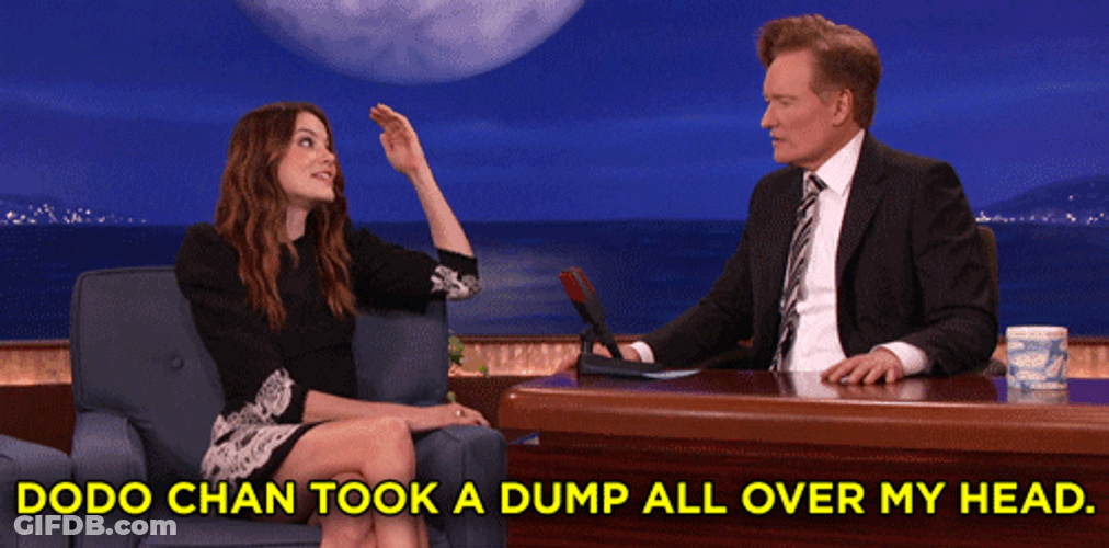 Over My Head Conan O'Brien GIF