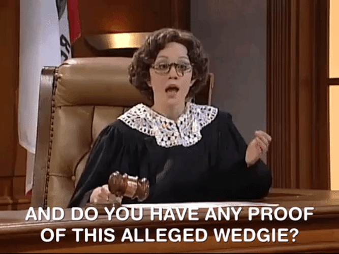 Over My Head Judge Judy Parody GIF