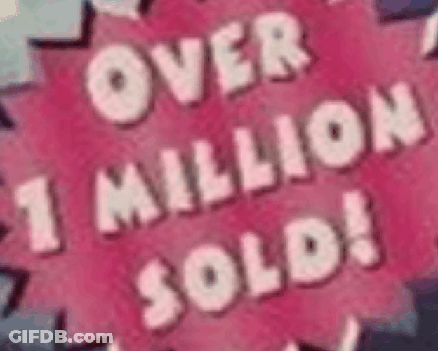 Over One Million Sold GIF