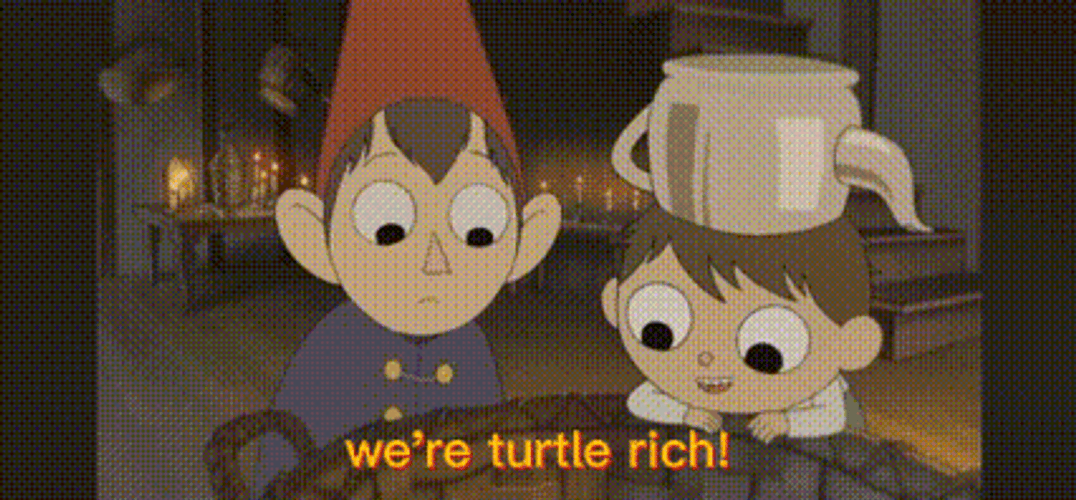 Over The Garden Wall We're Turtle Rich GIF