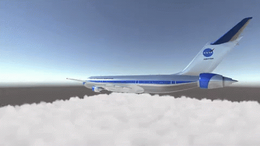 Overall NASA Airplane View GIF