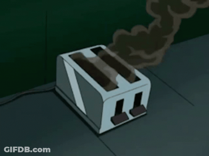Overcooked Toast Bread GIF
