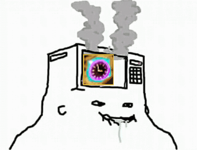 Overheating Oven Brain Meme GIF