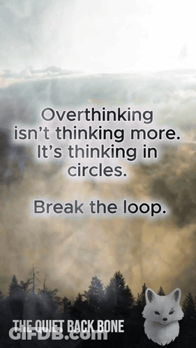 Overthinking Isn't Thinking More Poster GIF