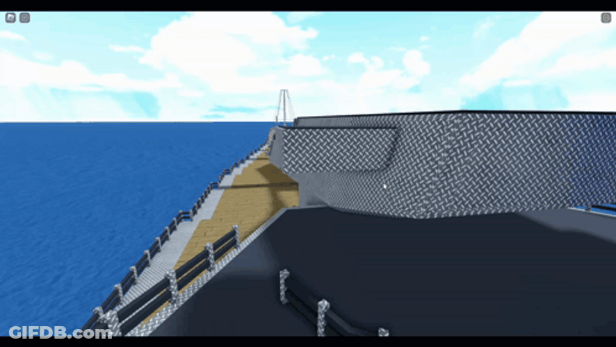Overview Of A Pixilated Battleship GIF