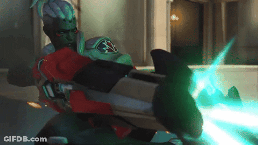 Overwatch 2 Genji Shoot GIF