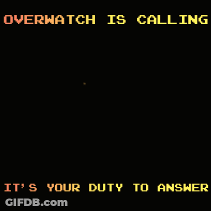 Overwatch Calling It's Your Duty To Answer GIF