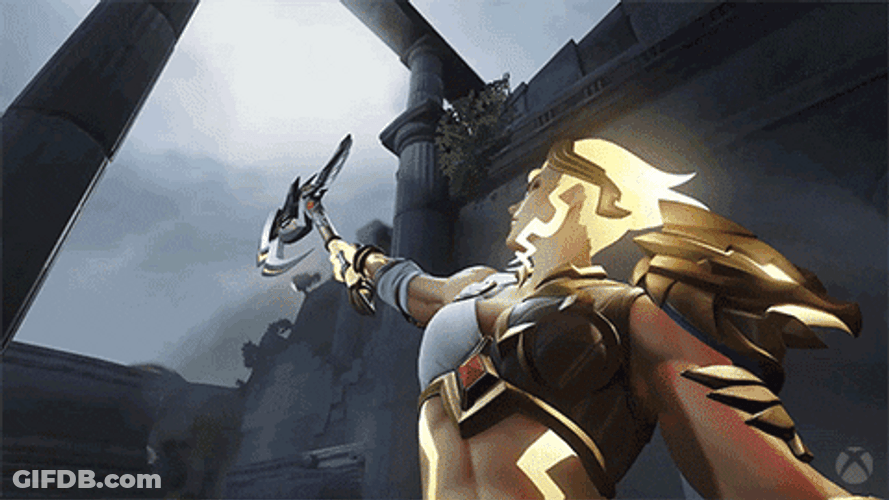 Overwatch Lightning Strike Junker Queen GIF