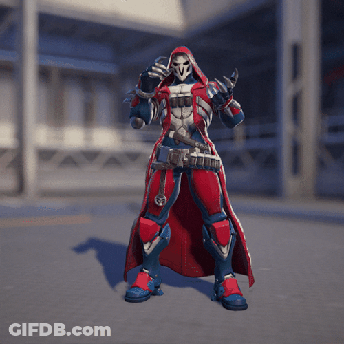 Overwatch Reaper Red Suit GIF
