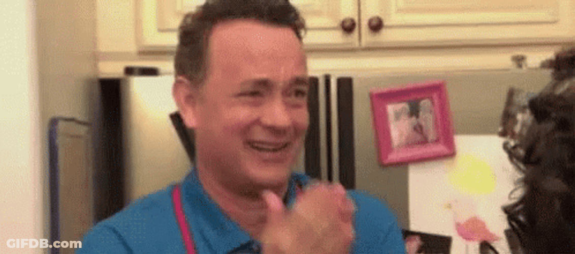 Overwhelmed Reaction Of Tom Hanks GIF