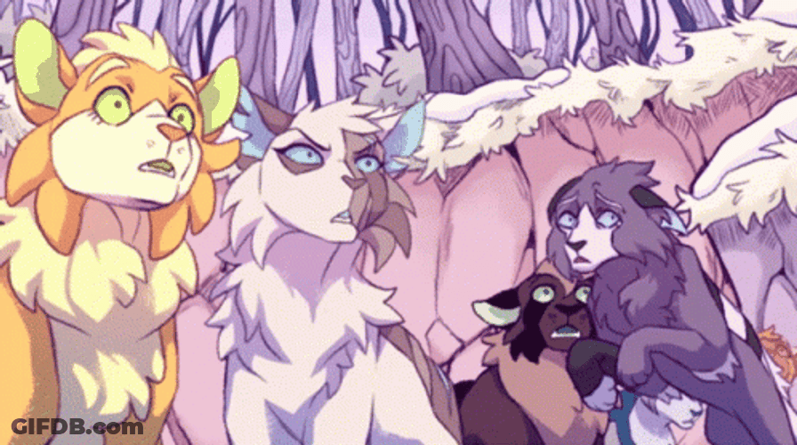 Overwhelmed Warrior Cats Battle GIF