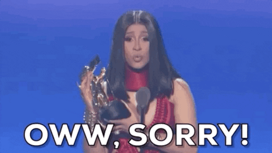 Ow Im Sorry Cardi B. GIF