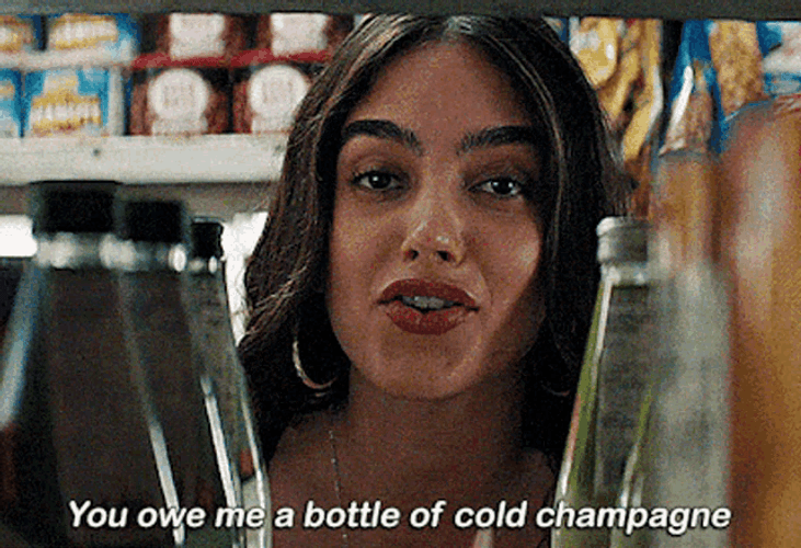 Owe Me Bottle Of Cold Champagne GIF
