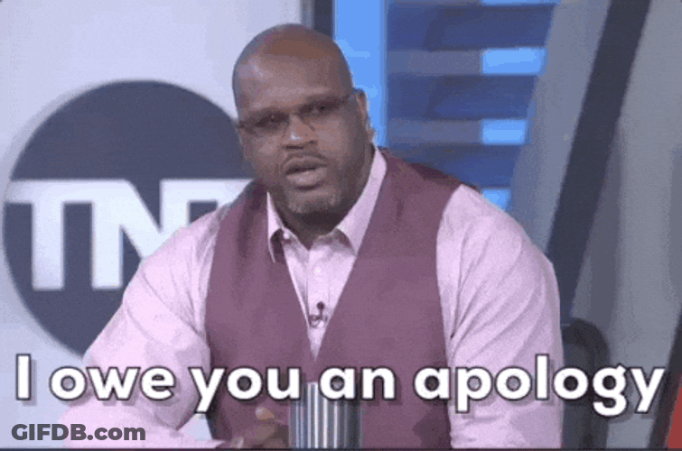 Owe You An Apology Shaq Dunking GIF