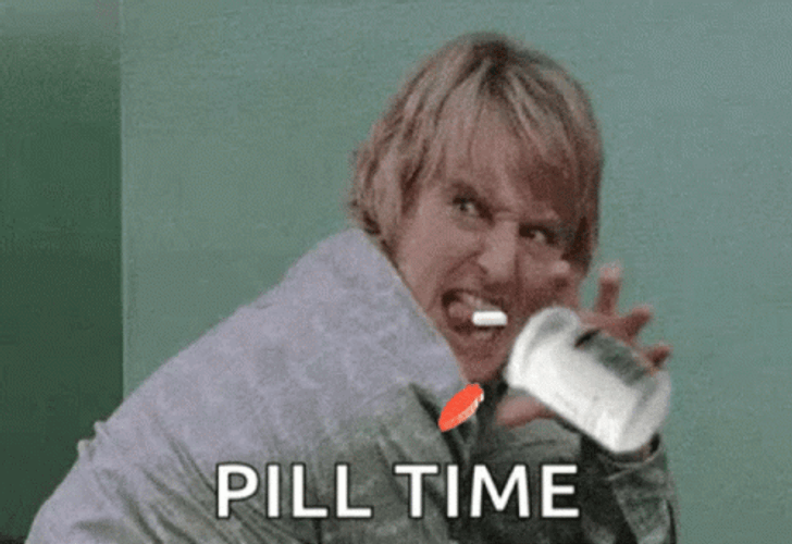 Owen Wilson Crazy Pills Time GIF