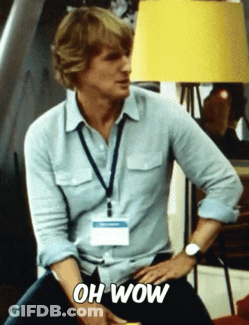 Owen Wilson Wow Amazed GIF