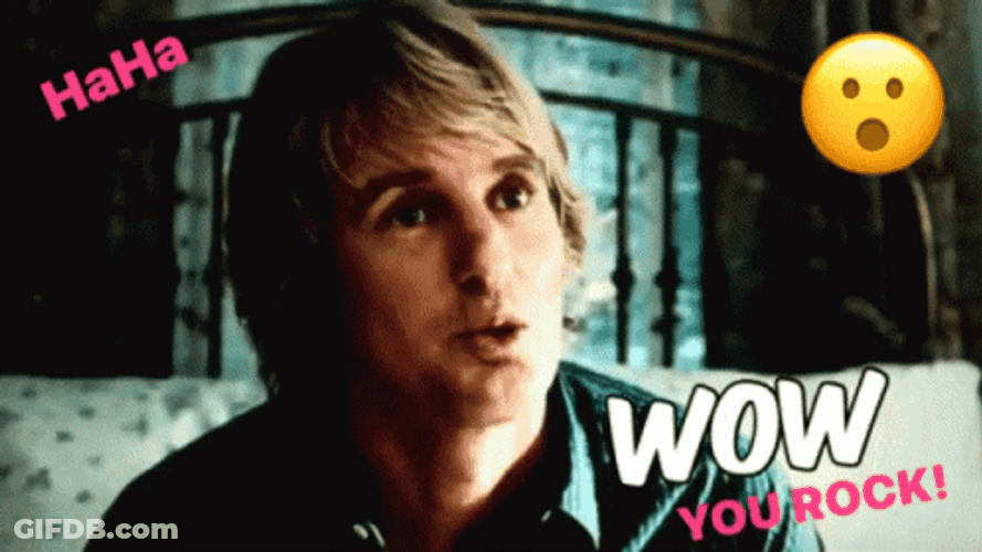 Owen Wilson Wow You Rock GIF