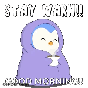 Owl And Rabbit Sitting Together Saying Stay Warm Friend GIF