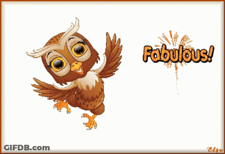 Owl Clipart Fabulous GIF