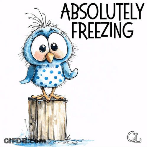 Owl Saying Absolutely Freezing GIF