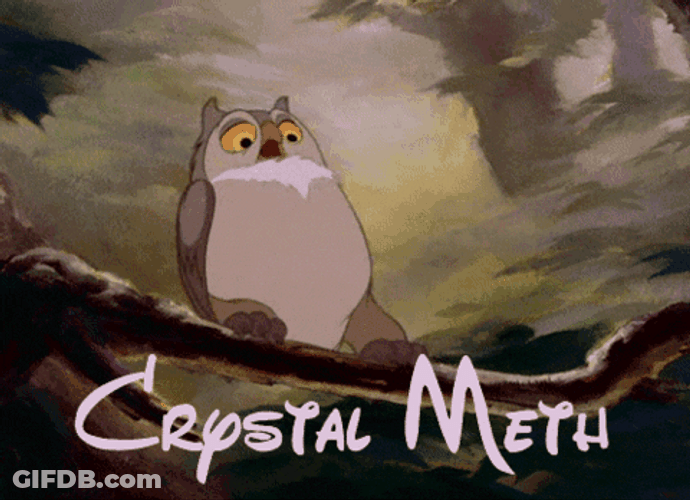 Owl Tweaker Rotate Backwards Crystal Meth GIF