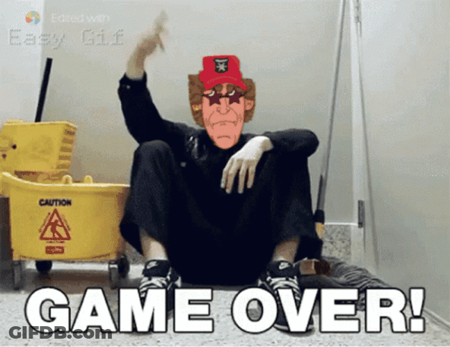 Oyun Bitti Loser Game Over GIF