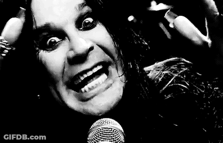 Ozzy Osbourne Crazy Face Train GIF