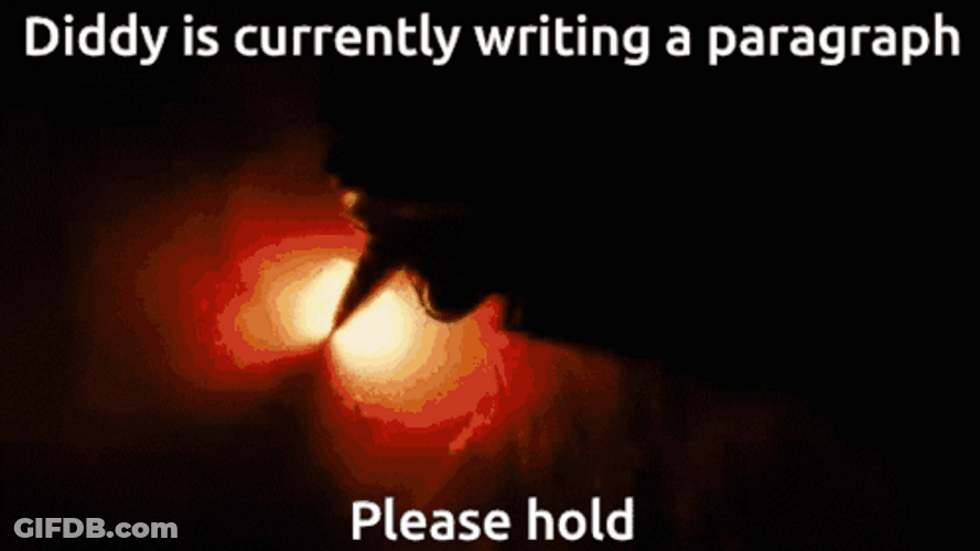 P Diddy Currently Writing A Paragraph Meme GIF