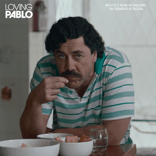 Pablo Escobar Eating Seriously GIF