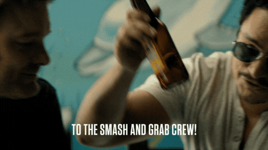 Pablo Escobar Holding Wine Bottle GIF
