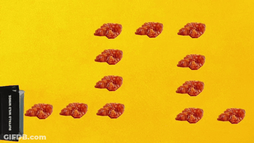Pac Man Black Box Eating Chicken GIF
