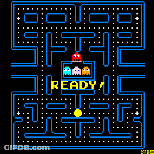 Pac Man Goes Wild In Board GIF