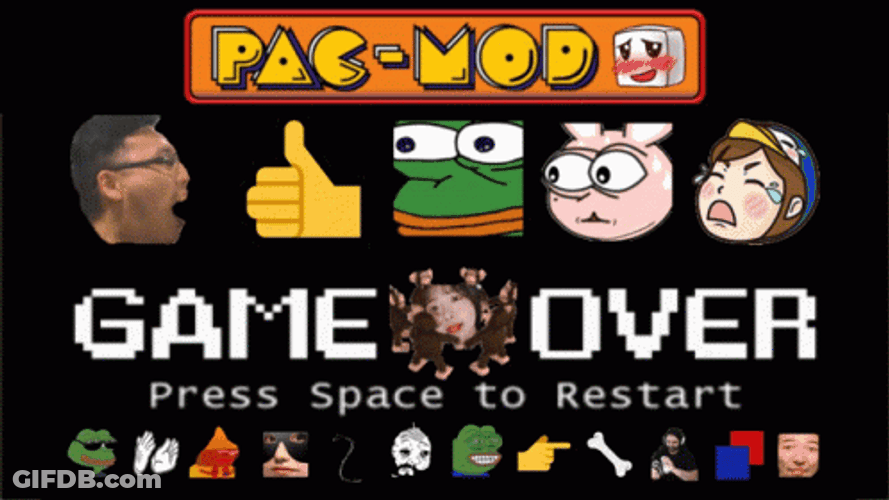 Pac-Mod Game Over GIF