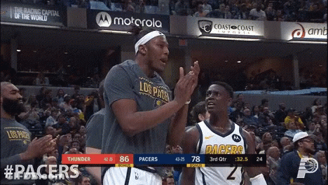 Pacers And Thunder Basketball Game GIF