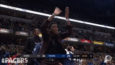 Pacers Vs Spurs Basketball Game GIF